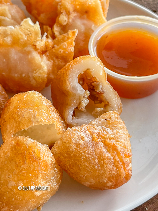 Fried mochi dumpling